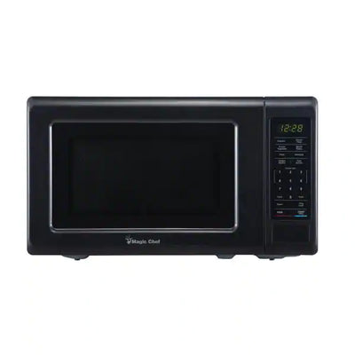 Magic Chef 0.7 cu. ft. Countertop Microwave in Black with Gray Cavity**New in Box**