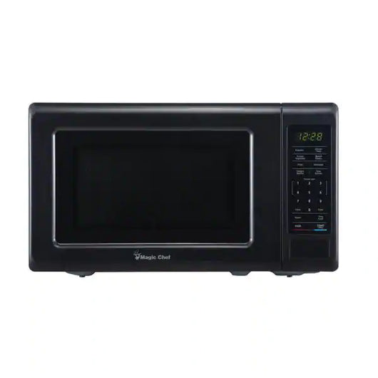 Magic Chef 0.7 cu. ft. Countertop Microwave in Black with Gray Cavity**New in Box**
