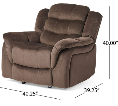 Christopher Knight Home Hawthorne Glider Recliner, Chocolate (new and assembled)