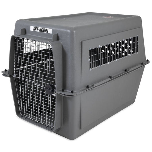 Petmate Sky Kennel Dog Travel Crate Jumbo, Light Gray- New (damaged from shipping)