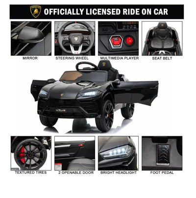 Lamborghini Urus 12V Electric Powered Ride on Car for Kids, with Remote Control, Foot Pedal, MP3 Player and LED Headlights- NEW AND ASSEMBLED!!!!