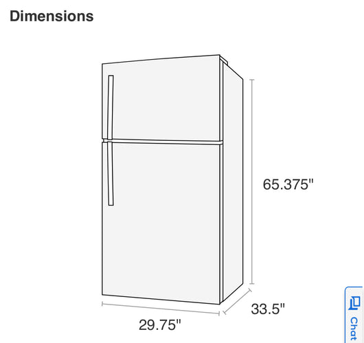 Whirlpool 18.2-cu ft Top-Freezer Refrigerator (White)**New, Light scratches from shipping, shown in photos**