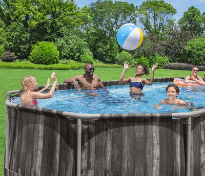Bestway Swimming pool Power Steel 22’ x 12’ x 48’’ Above Ground Oval Pool Set!! NEW IN BOX!!