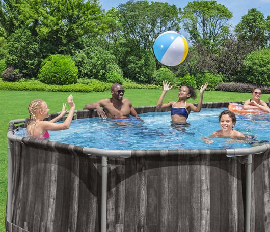 Bestway Swimming pool Power Steel 22’ x 12’ x 48’’ Above Ground Oval Pool Set!! NEW IN BOX!!
