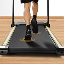 UREVO Folding Treadmill, 2.25HP Foldable Treadmill with 12 HIIT Modes, Compact Mini Treadmill for Home Office, Space Saving Small Treadmill with Large Running Area, LCD Display, Easy to Fold**New and assembled**