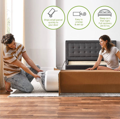 Classic Brands Gramercy Cool Gel Memory Foam and Innerspring Hybrid 14-Inch Euro Pillow Top Mattress, Twin XL- NEW IN BOX!!!
