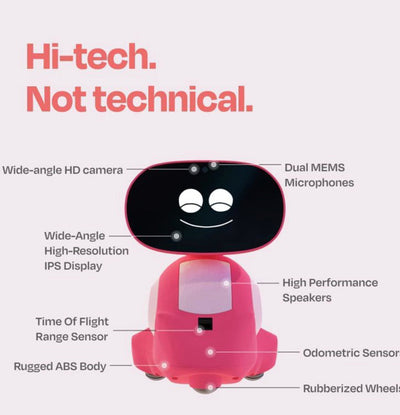 Miko 3: AI-Powered Smart Robot for Kids | STEM Learning & Educational Robot with Coding apps + Unlimited Games + programmable RED