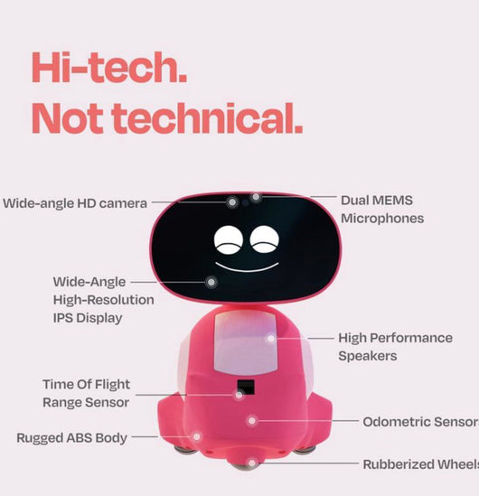 Miko 3: AI-Powered Smart Robot for Kids | STEM Learning & Educational Robot with Coding apps + Unlimited Games + programmable RED