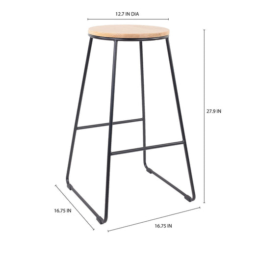 Mainstays Bar Stool, Black, Set of 4 (new out of the box)