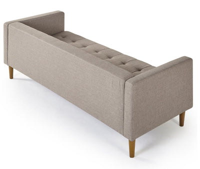 Zinus Woven Paths 73” Sofa, Oatmeal!! NEW AND ASSEMBLED!!