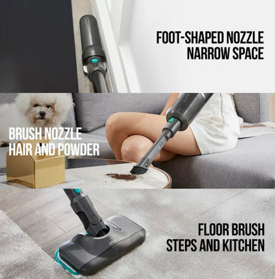 Litheli 6-In-1 Cordless Vacuum Cleaner with 4Ah Battery, Gray- BRAND NEW IN BOX!!!!