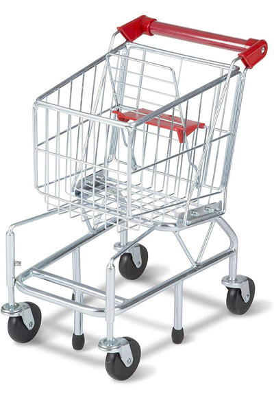 Melissa & Doug Toy Shopping Cart With Sturdy Metal Frame - Lightly Used, Still In Good Condition!
