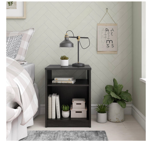 Mainstays Classic Nightstand, Black Oak