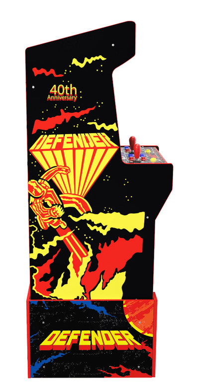 Arcade1Up Defender 40th anniversary 12-in-1 Midway Legacy Edition Arcade with Licensed Riser and Light-Up Marquee!! NEW IN BOX!!