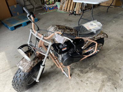 Coleman CT200U-EX Gas Powered Camo Ride On Mini Bike- brand new / fully assembled and tested