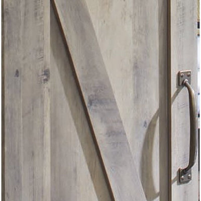 Better Homes & Gardens Modern Farmhouse Accent Storage Cabinet, Rustic Gray Finish**New in Box**