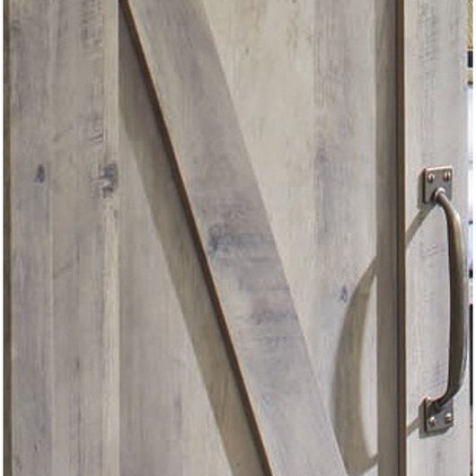 Better Homes & Gardens Modern Farmhouse Accent Storage Cabinet, Rustic Gray Finish**New in Box**