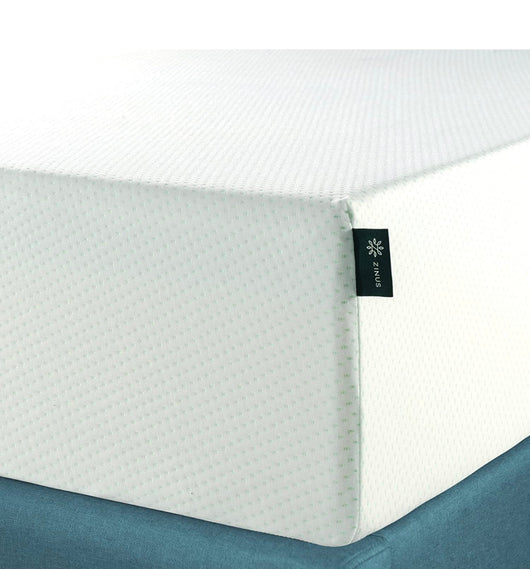 Zinus 12 Inch Green Tea Memory Foam Mattress / CertiPUR-US Certified / Bed-in-a-Box / Pressure Relieving, King, White- NEW IN BOX!!!