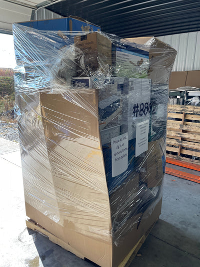 Jumbo huge liquidation pallet- over 7 ft tall ! Pallet number 8802