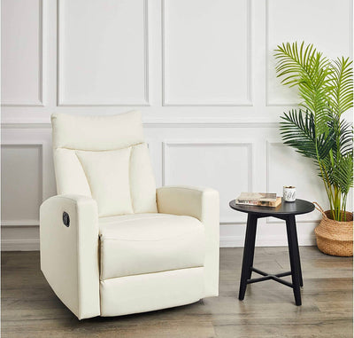 JC Home Recliner, Creamy White- NEW AND ASSEMBLED!!!