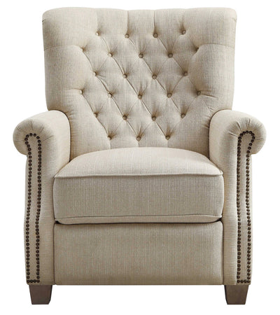 Better Homes & Gardens Fabric Recliner, Beige!! NEW AND ASSEMBLED!!