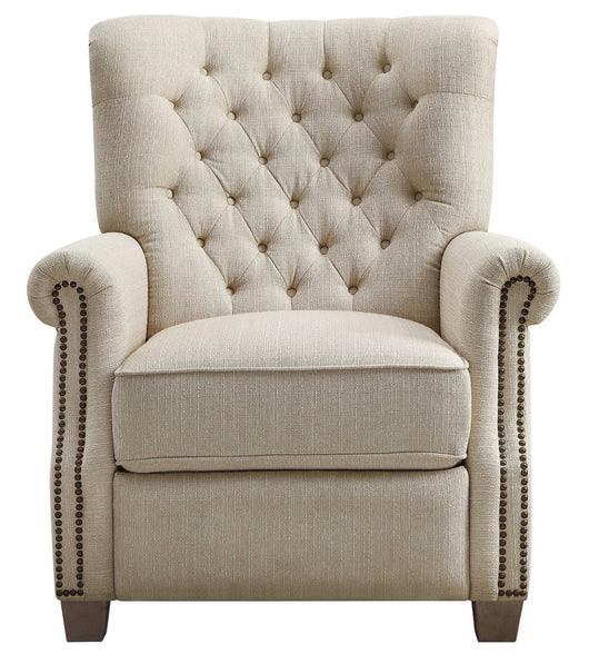 Better Homes & Gardens Fabric Recliner, Beige!! NEW AND ASSEMBLED!!