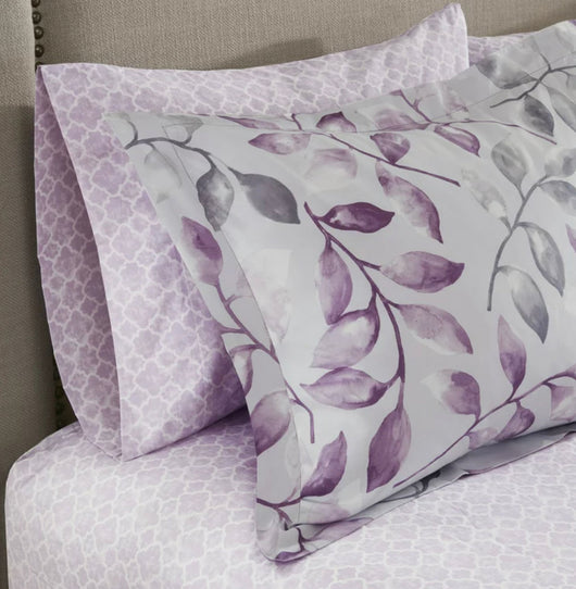 Home Essence Rowan Ultra Soft Microfiber Complete Comforter Set, Purple, Full- NEW IN BAG!!!