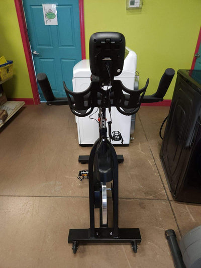 Magnetic Resistance Stationary Exercise Bike with LCD monitor (new and assembled with small scratch- photos shown)