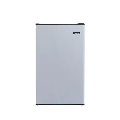 Magic Chef 4.4 cu. ft. Mini Fridge in Stainless Look!! NEW MINOR DENTS FROM SHIPPING, TESTED WORKS GREAT!!