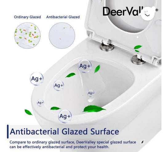 DeerValley DV-1F52626 One-Piece Toilet 1.28 GPF Standard Toilets Ceramic in White Elongated Toilets with Left Trip Lever!! NEW IN BOX!!