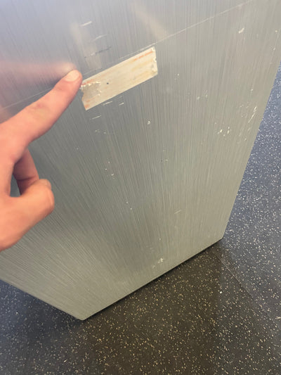 Magic Chef 3.3 cu. ft. Mini Fridge in Stainless Look! (NEW - Scratch/DENT From Shipping - Photos shown