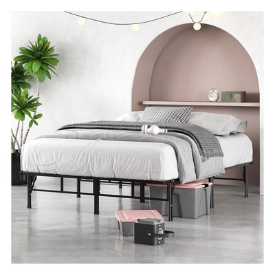 Zinus 14" Metal SmartBase Compack® Mattress Foundation, Bed Frame, King**New in Box**