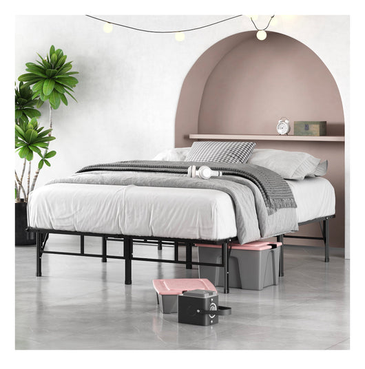 Zinus 14" Metal SmartBase Compack® Mattress Foundation, Bed Frame, King**New in Box**