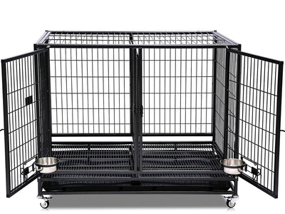 Stackable cage, 109 cm, with feed doors and additional separator or tray!  -Brand new in the box
