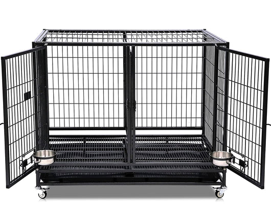 Stackable cage, 109 cm, with feed doors and additional separator or tray!  -Brand new in the box
