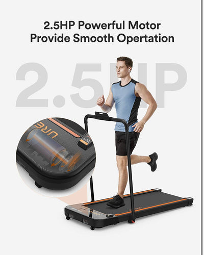 UREVO 2 in 1 Under Desk Treadmill, 2.5HP Folding Electric Treadmill Walking Jogging Machine for Home Office with Remote Control!  -Brand new out of the box (Brand new but remote is missing back battery cover)