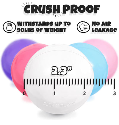 Ball Pit Combo!!!  Little Big Playroom Memory Foam Ball Pit for Toddlers (Classic Light Gray) and  Pastel Colored Ball Pit Balls, 250+! NEW IN BOX/PLASTIC
