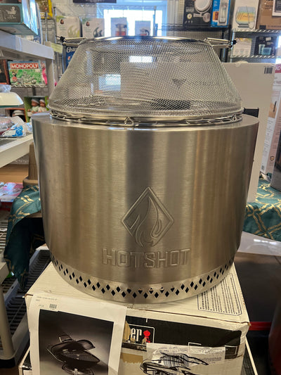 HotShot™ Wood Burning Fire Pit- smoke-free technology!! NEW OUT OF BOX, MINOR DENT ON FIRESCREEN!!