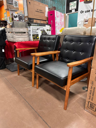 Baxton Studio Sorrento Lounge Chair, Set of 2!  -Brand new & Assembled