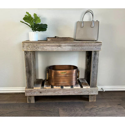 Woven Paths Del Hutson Designs Reclaimed Wood Sofa Table, Natural**New in box**