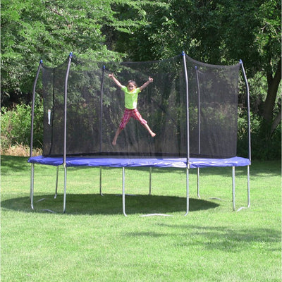 Skywalker Trampolines 16' Round Trampoline with Enclosure and Wind Stakes Blue**New in box**