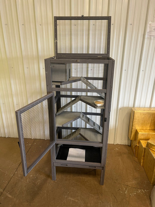 Aivituvin AIR38 5 Level Wooden Small Pet Cage- NEW AND ASSEMBLED!!! (Minor chips from shipping)