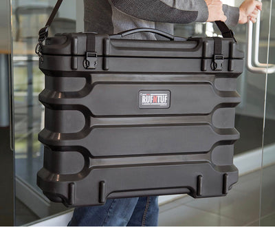 RUFNTUF ROTO - 19-24” LCD/LED/Monitor Case – Black - Made in Canada (new out of the box)
