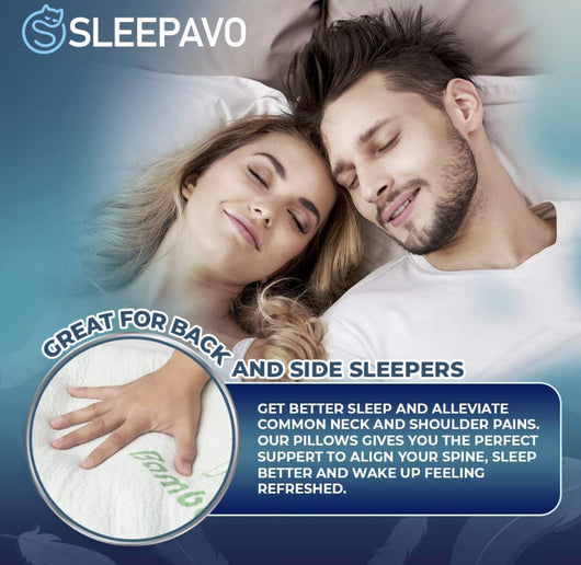 Shredded Memory Foam Pillows Queen Size Set of 2 - Cooling Bed Pillows for Sleeping for Stomach, Back and Body - Comfy Cool Memory Pillows 2 Pack Queen Pillows Sets - Soft Pillow for Side Sleeper- NEW IN BAG!!!!