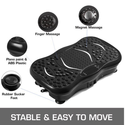 VEVOR Vibration Plate Exercise Machine, Whole Body Exercise Vibration Fitness Platform, 350 Lbs. LCD 3 Levels Massage Remote Bluetooth USB Music, Fitness Vibration Machine- NEW IN BOX!!!