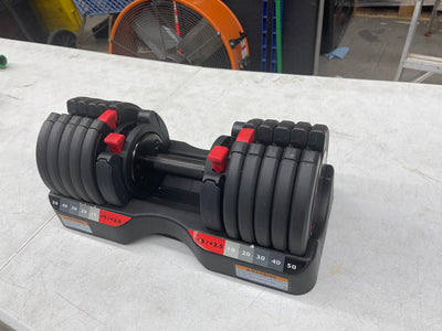 Weider adjustable 50 pound dumbbell- brand new - single dumbbell