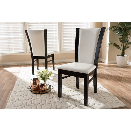 Baxton Studio Adley Dining Chair, Set of 4, White**New in box**