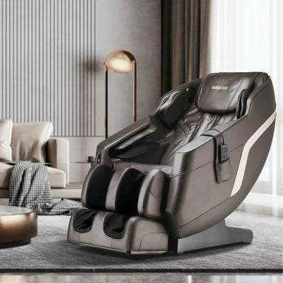 BOSSCARE Assembled Massage Chair Recliner with Zero Gravity Full Body Massage Brown!  -Brand new and assembled (Has one small tear on the top of the back edge, photos shown)