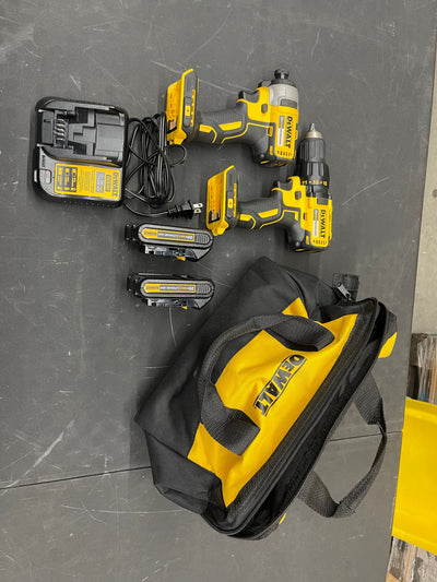 20-Volt MAX Cordless Brushless Compact Drill/Impact Combo Kit (2-Tool) with (2) 1.3Ah Batteries, Charger & Bag- brand new