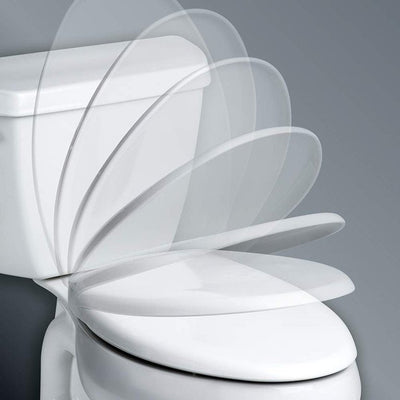 Mayfair Slow Close Elongated White Molded Wood Toilet Seat**New in Box**